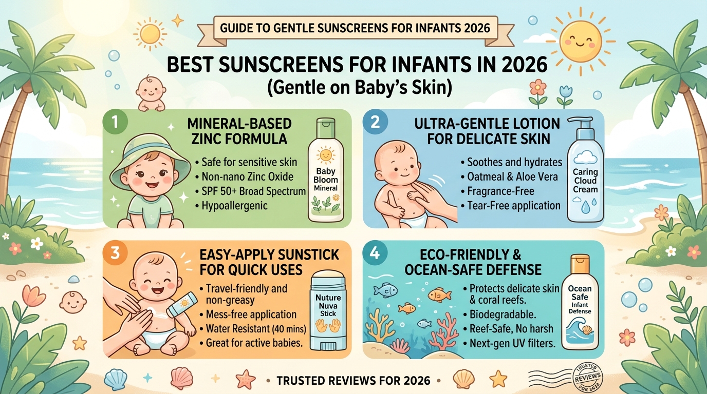 Best Sunscreens for Infants in 2026 (Gentle on Baby's Skin)