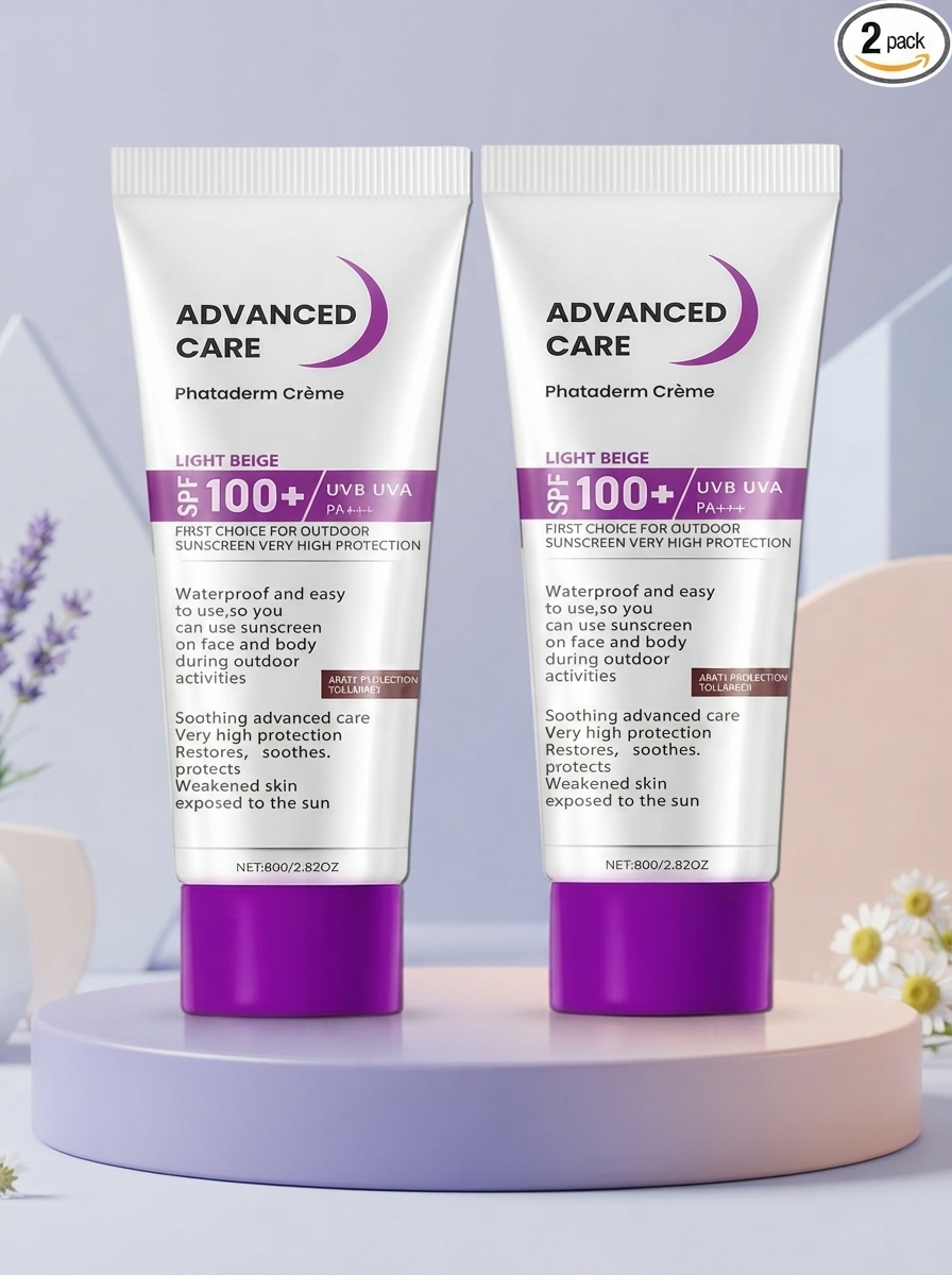 2 Pack SPF 100+ Sunscreen Lotion for Outdoor Sports