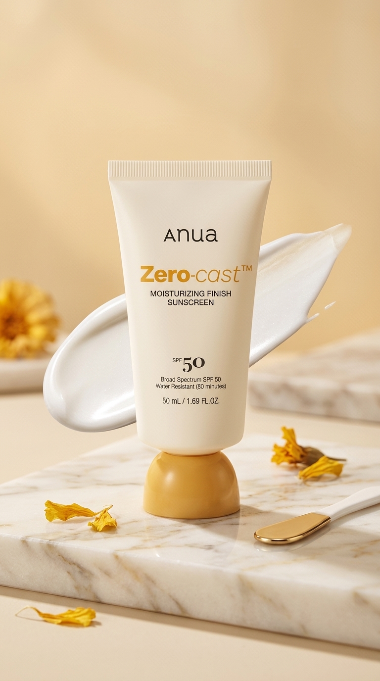 Anua Zero-Cast Moisturizing Sunscreen SPF 50