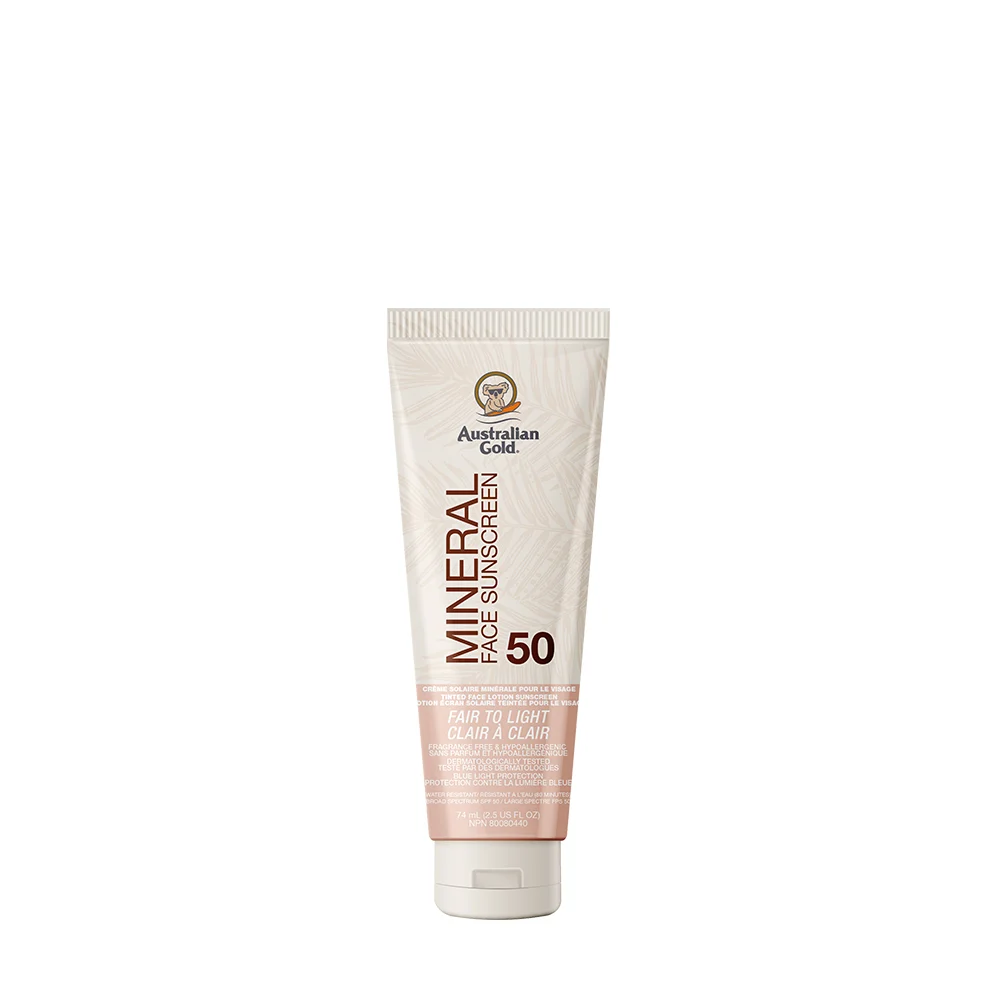 Australian Gold SPF 50 Tinted Mineral Face Sunscreen