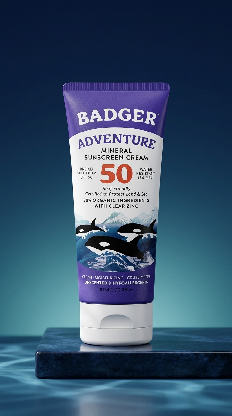 Badger Reef Safe Mineral Sunscreen SPF 50 2.9 oz