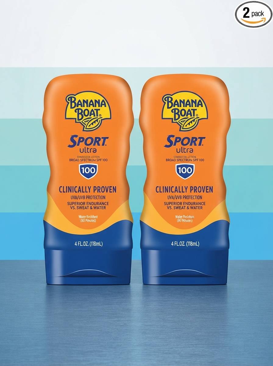 Banana Boat Sport Ultra SPF 100 Sunscreen Lotion Twin Pack