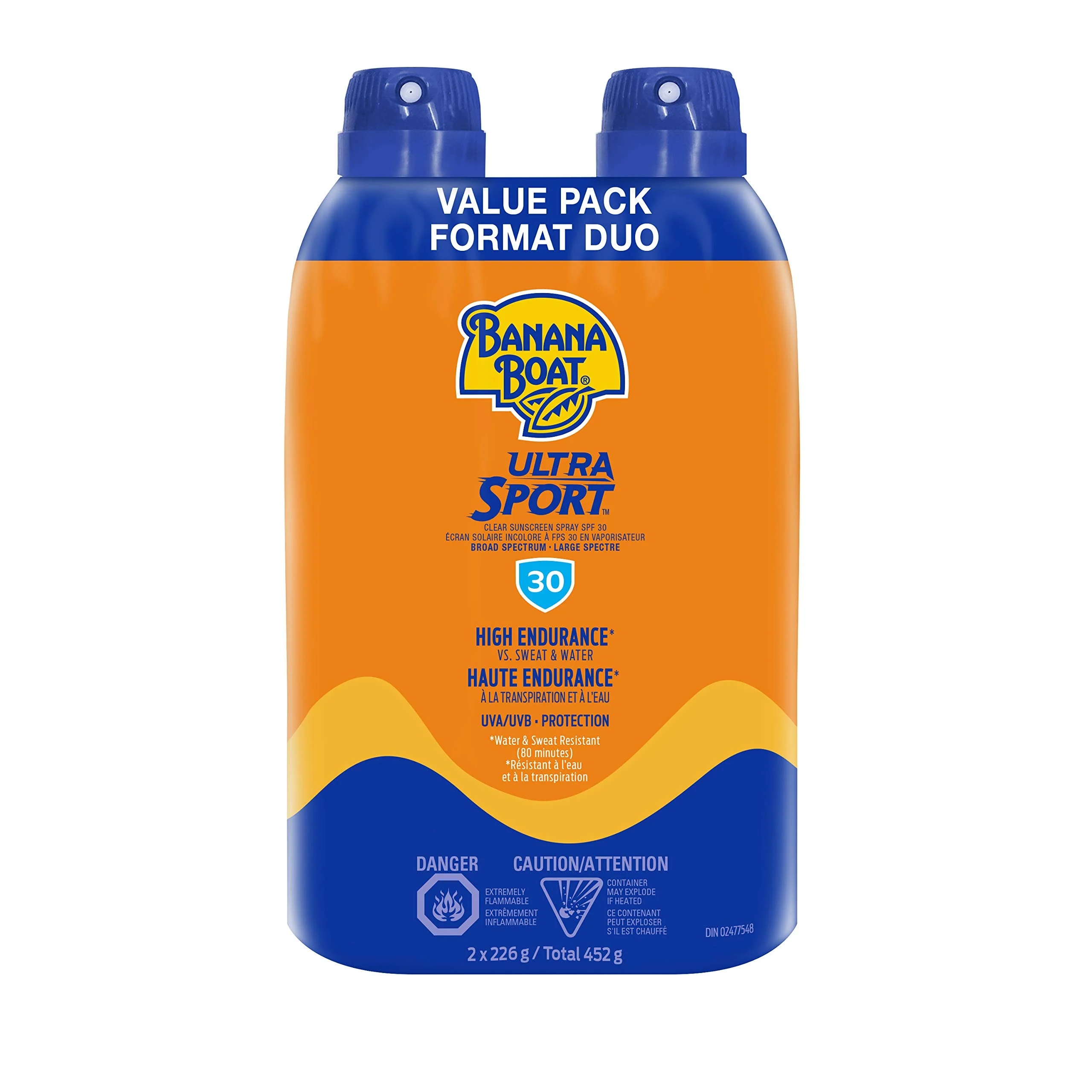 Banana Boat Sport Ultra SPF 50 Sunscreen Spray Twin Pack