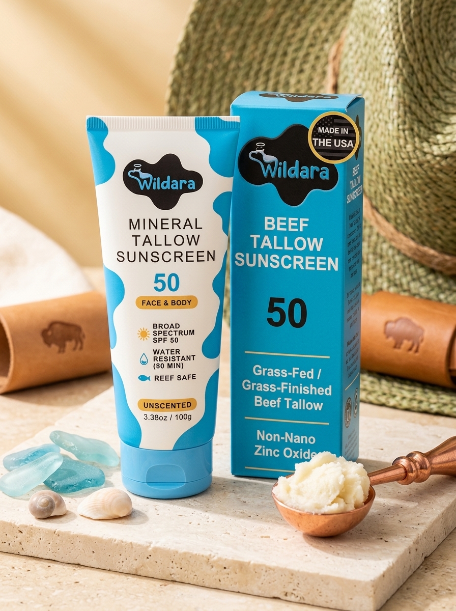 Beef Tallow Mineral Sunscreen SPF 50