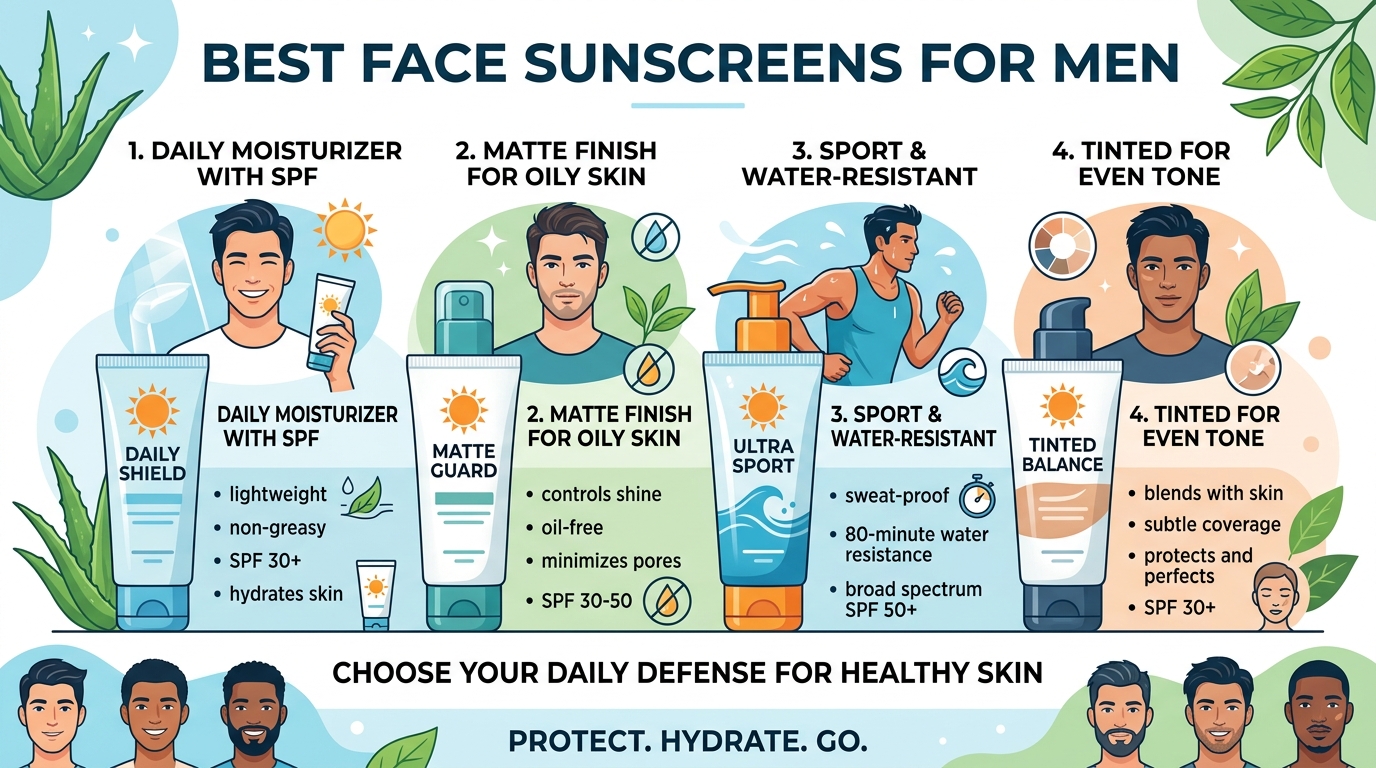 Best Face Sunscreens for Men