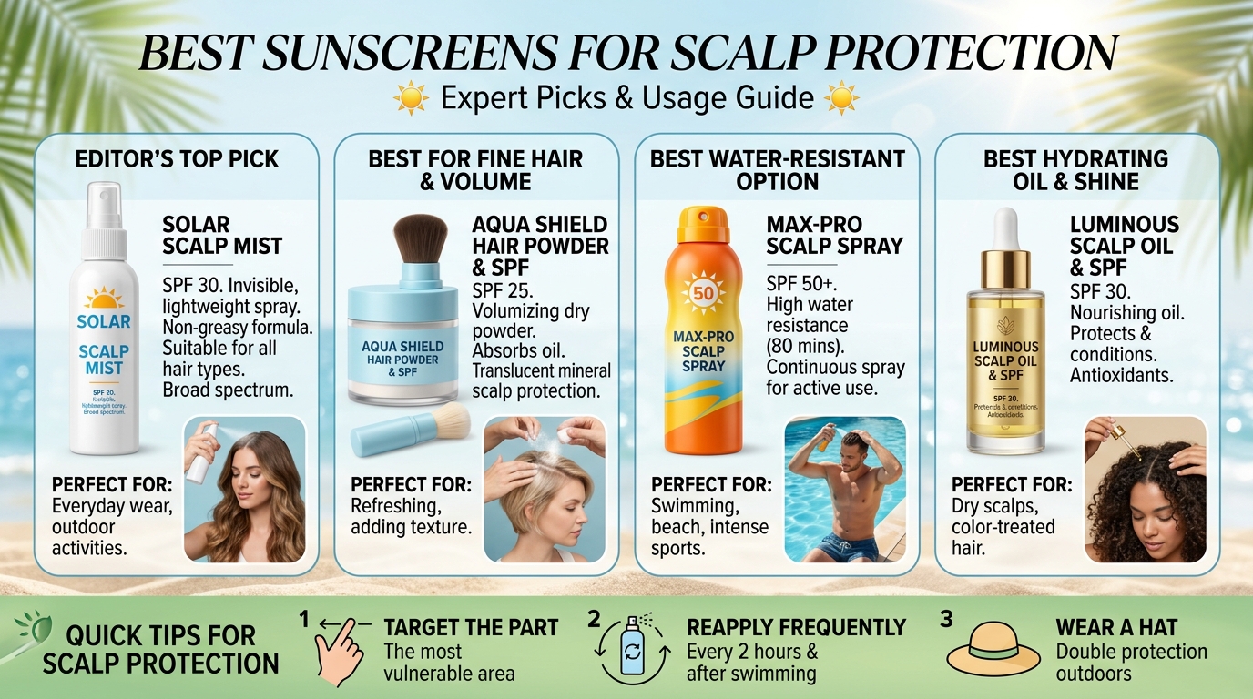 Best Sunscreens for Scalp Protection