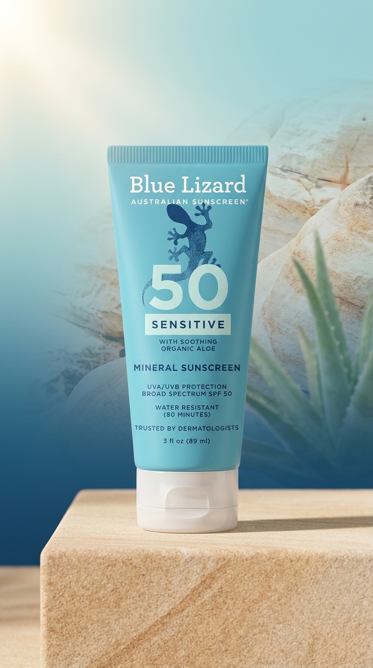 Blue Lizard SENSITIVE Mineral Sunscreen SPF 50