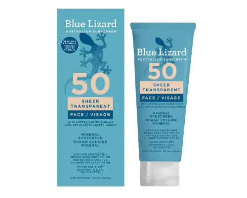 Blue Lizard Sheer Face Mineral SPF 50 Sunscreen