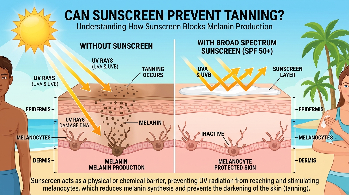 Can Sunscreen Prevent Tanning