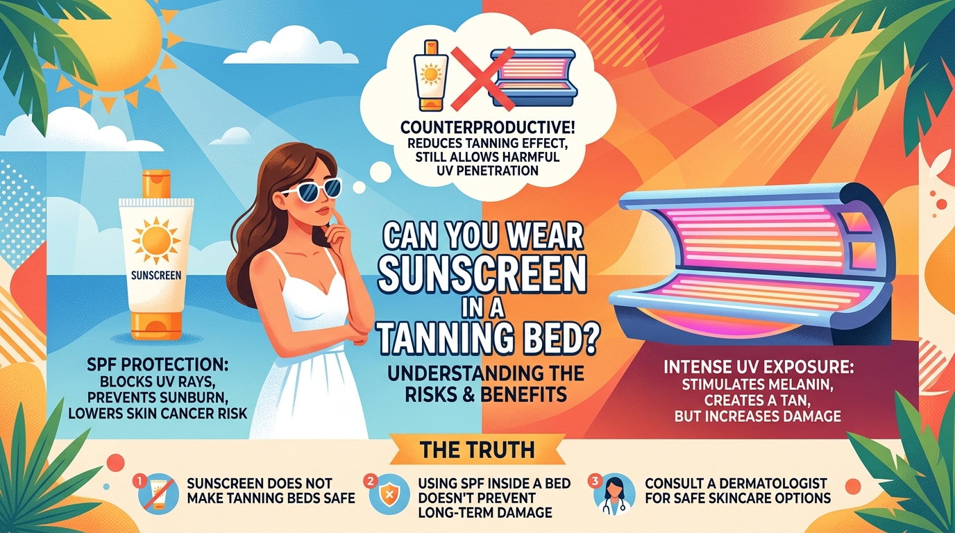 Can You Wear Sunscreen in a Tanning Bed