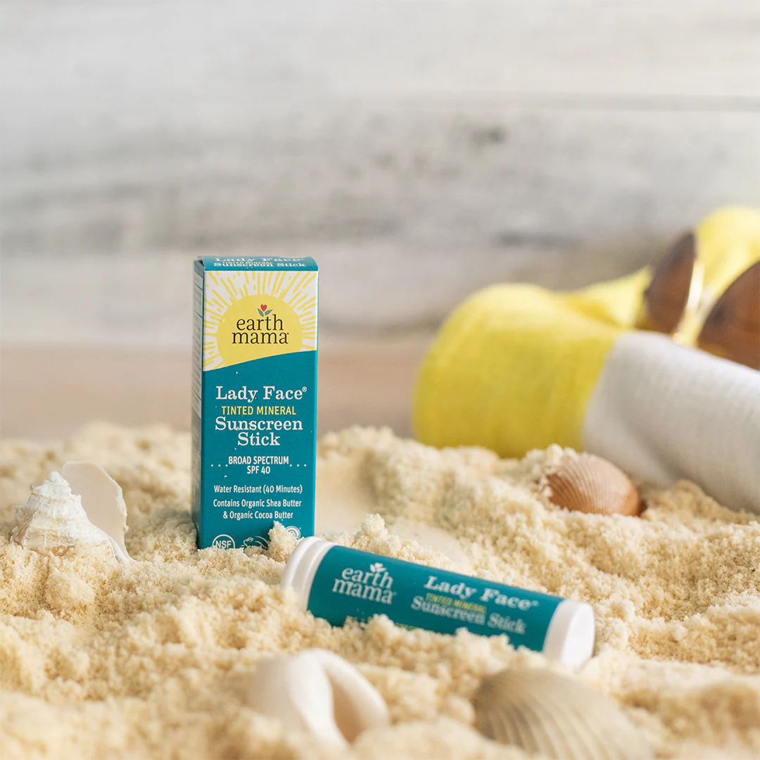 Earth Mama Baby Face Mineral Sunscreen Stick SPF 40