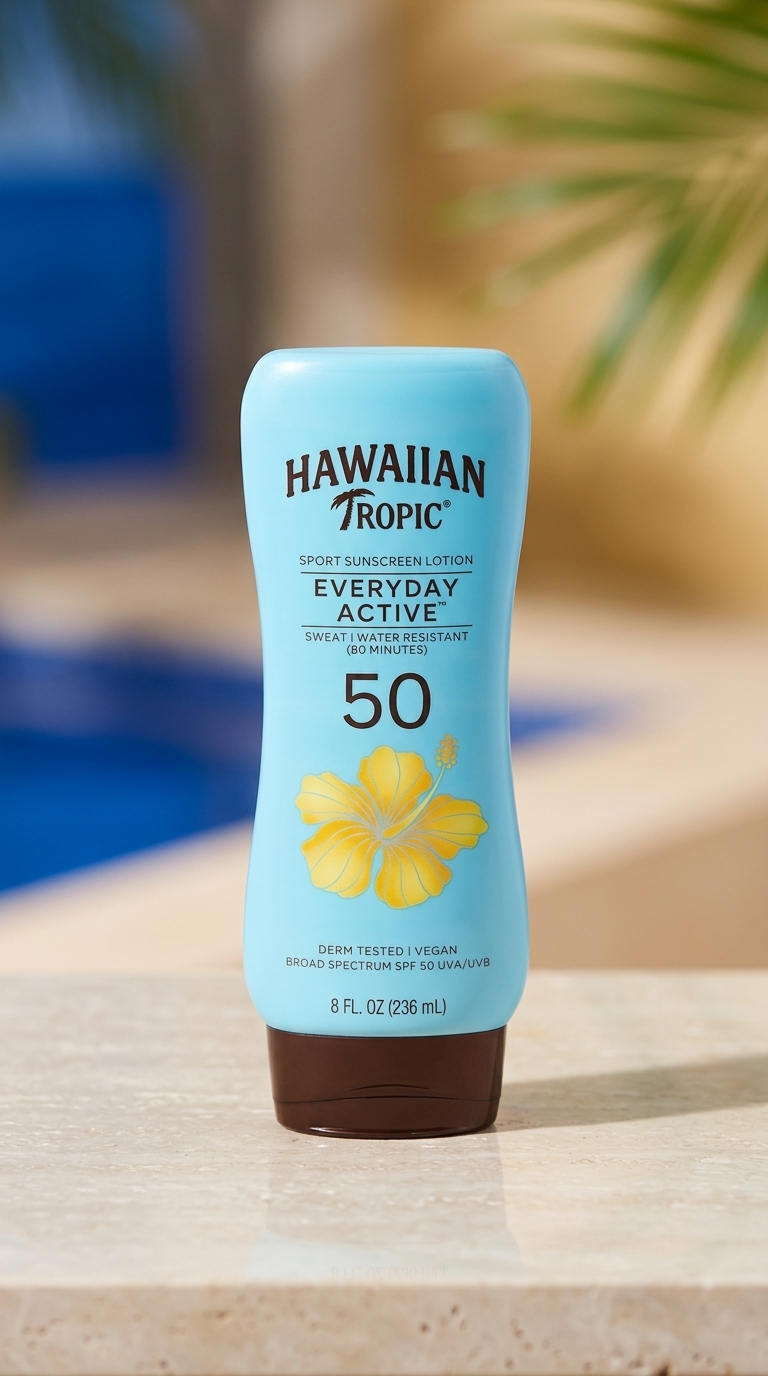 Hawaiian Tropic Everyday Active Sunscreen Lotion SPF 50 Sunblock 8 Fl Oz