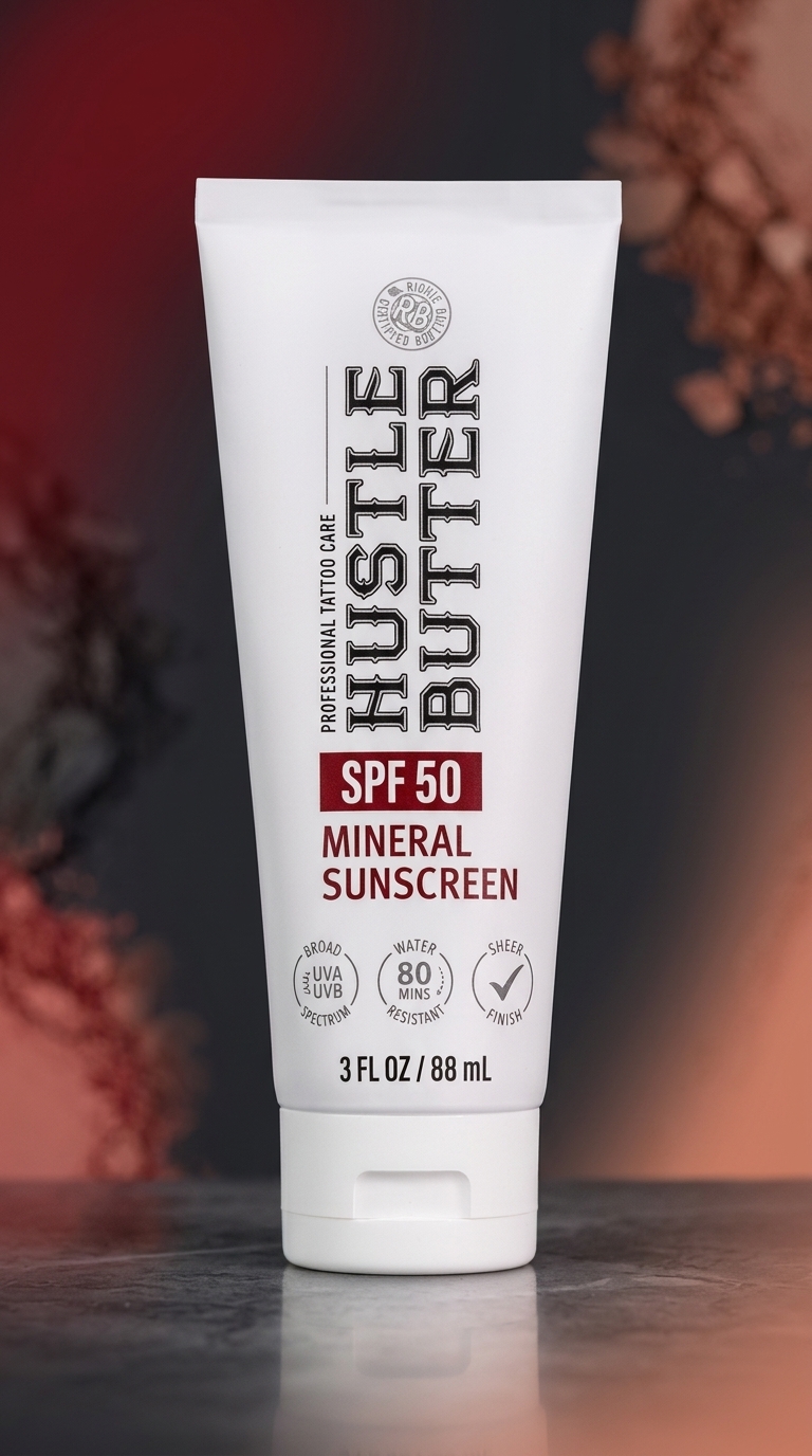 Hustle Butter Tattoo Aftercare Sunscreen Lotion SPF 50