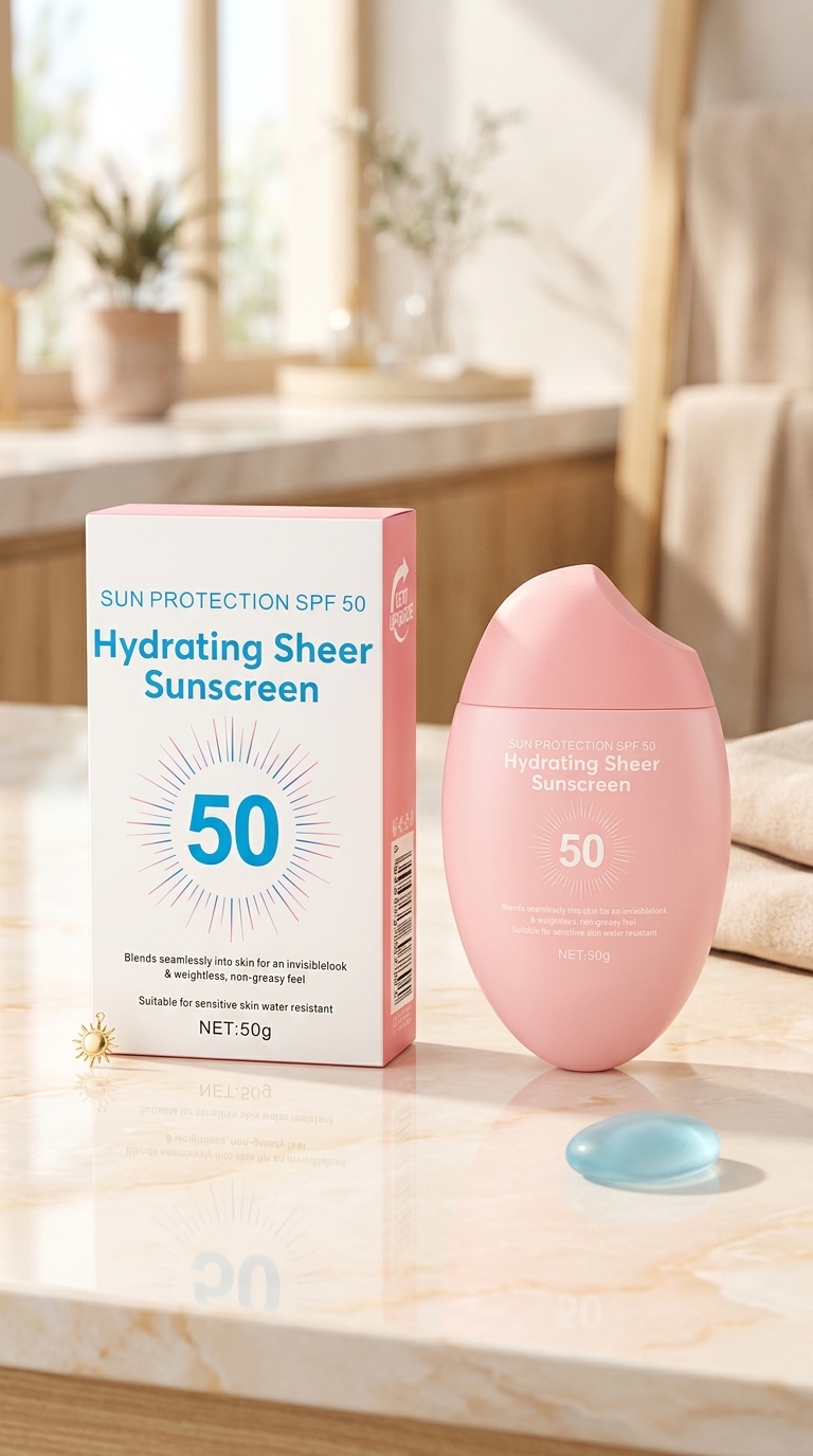 Hydrating Sheer Face Sunscreen SPF 50+ for Sensitive Skin