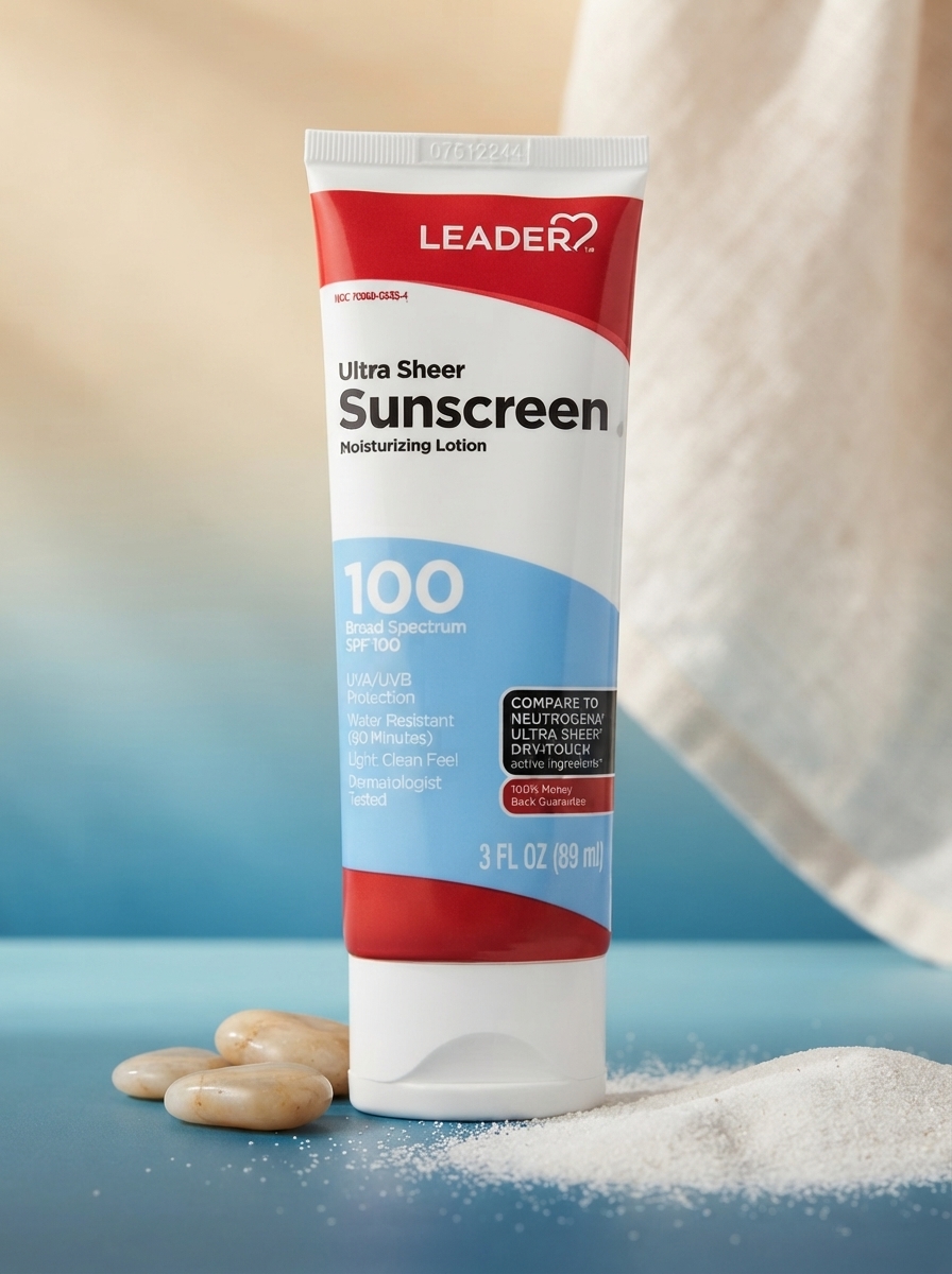 LEADER Travel Sunscreen SPF 100+ (3 Fl Oz)