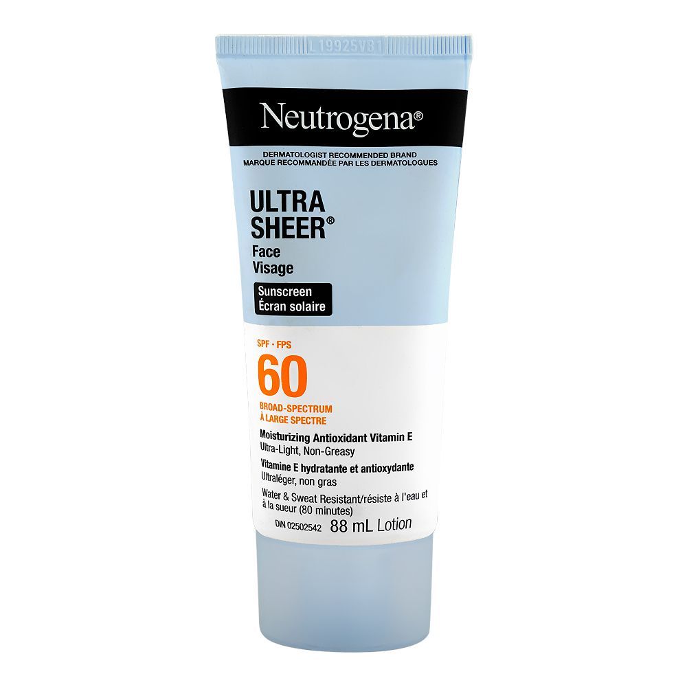 Neutrogena Ultra Sheer Face Sunscreen SPF 60