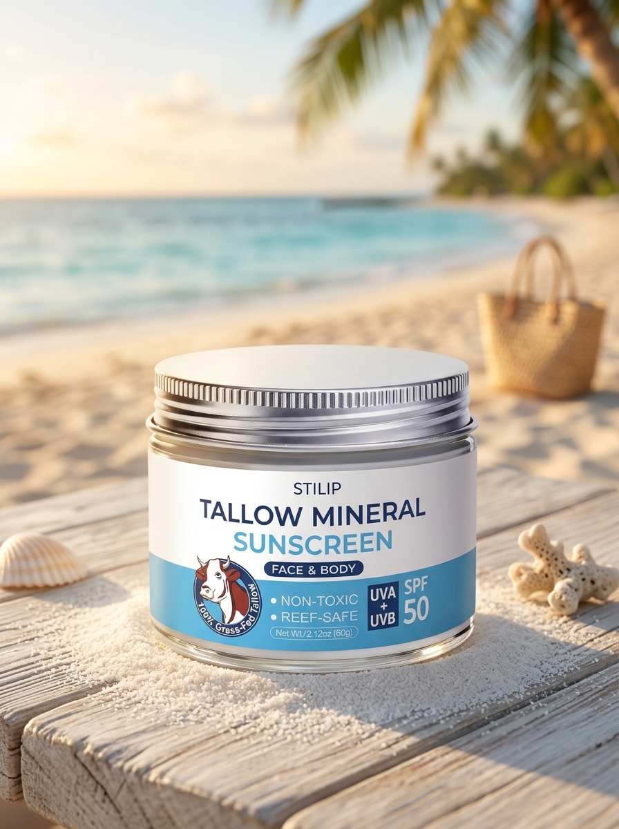 Stilip Organic Beef Tallow Sunscreen SPF 50