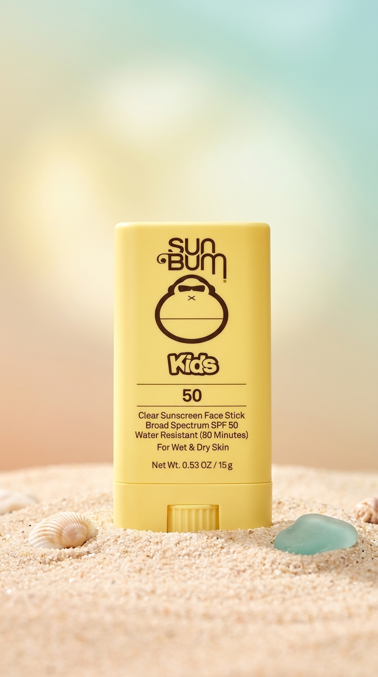 Sun Bum Kids SPF 50 Clear Face Stick Sunscreen
