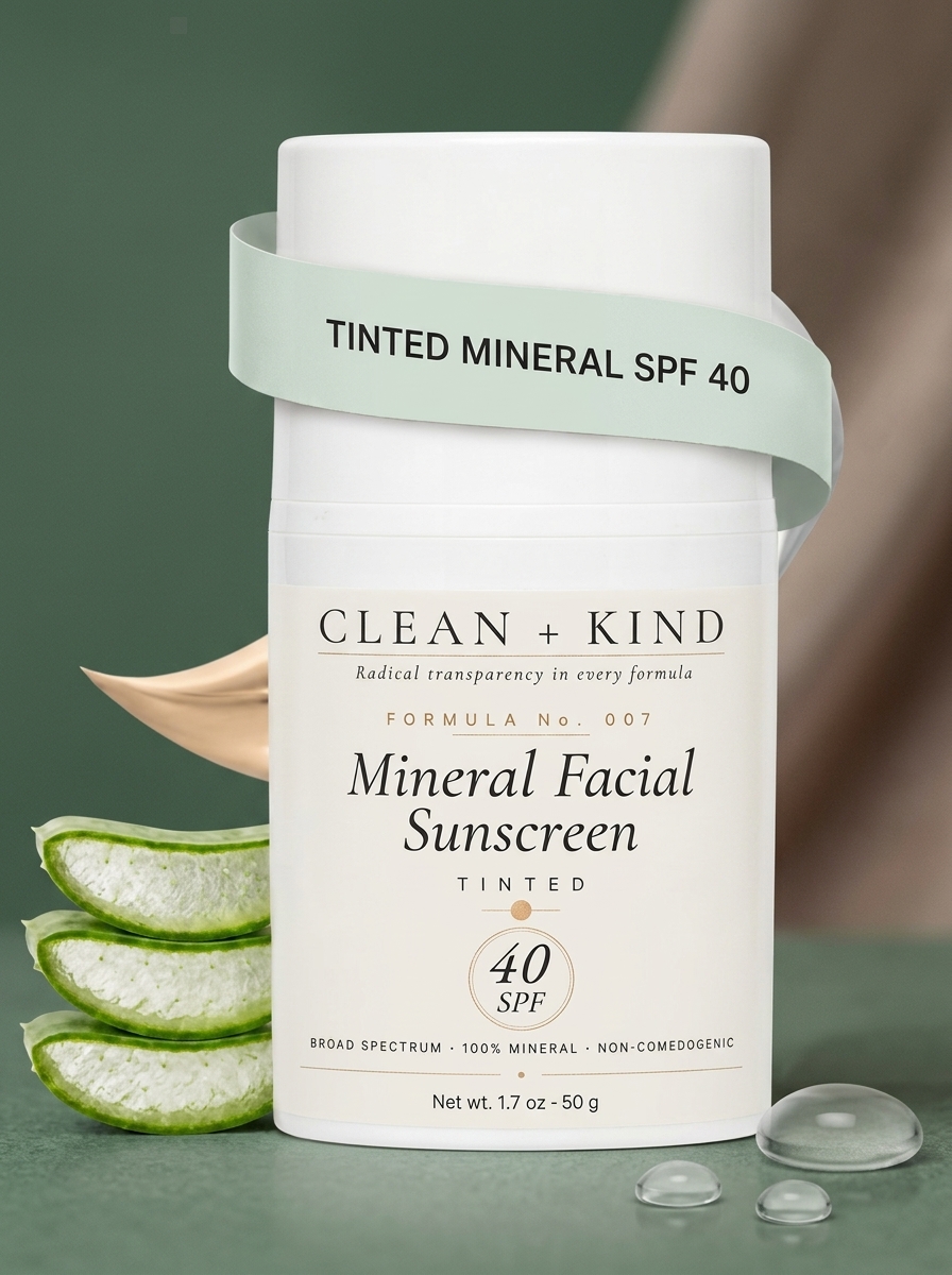 Tinted Face Sunscreen SPF 40 for Sensitive Skin