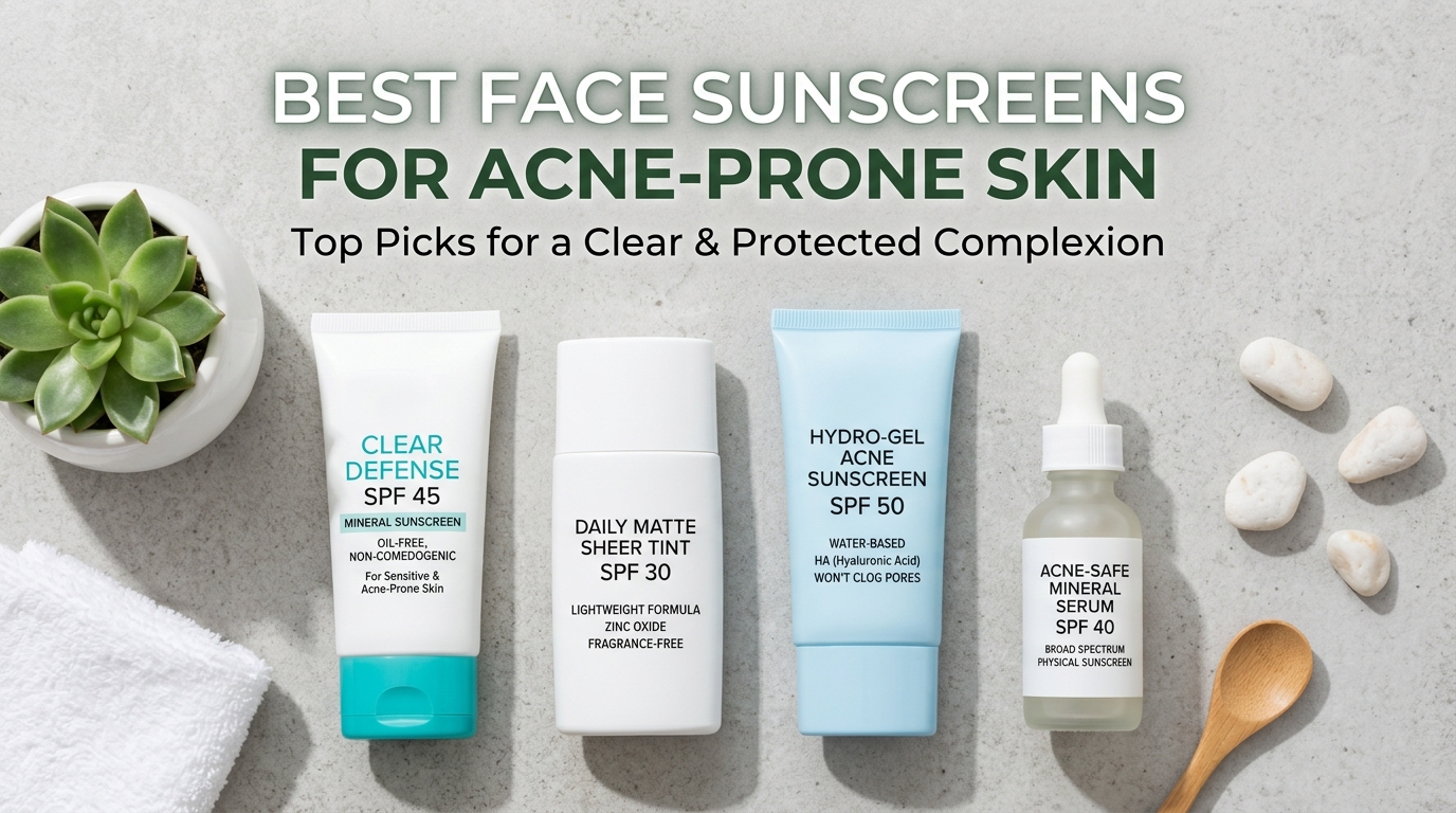 Best Face Sunscreens for Acne-Prone Skin