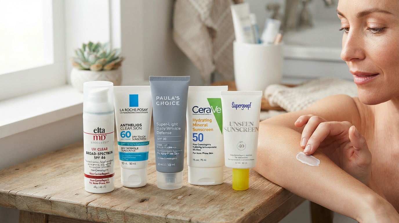 Best Facial Sunscreens for Acne Prone Skin