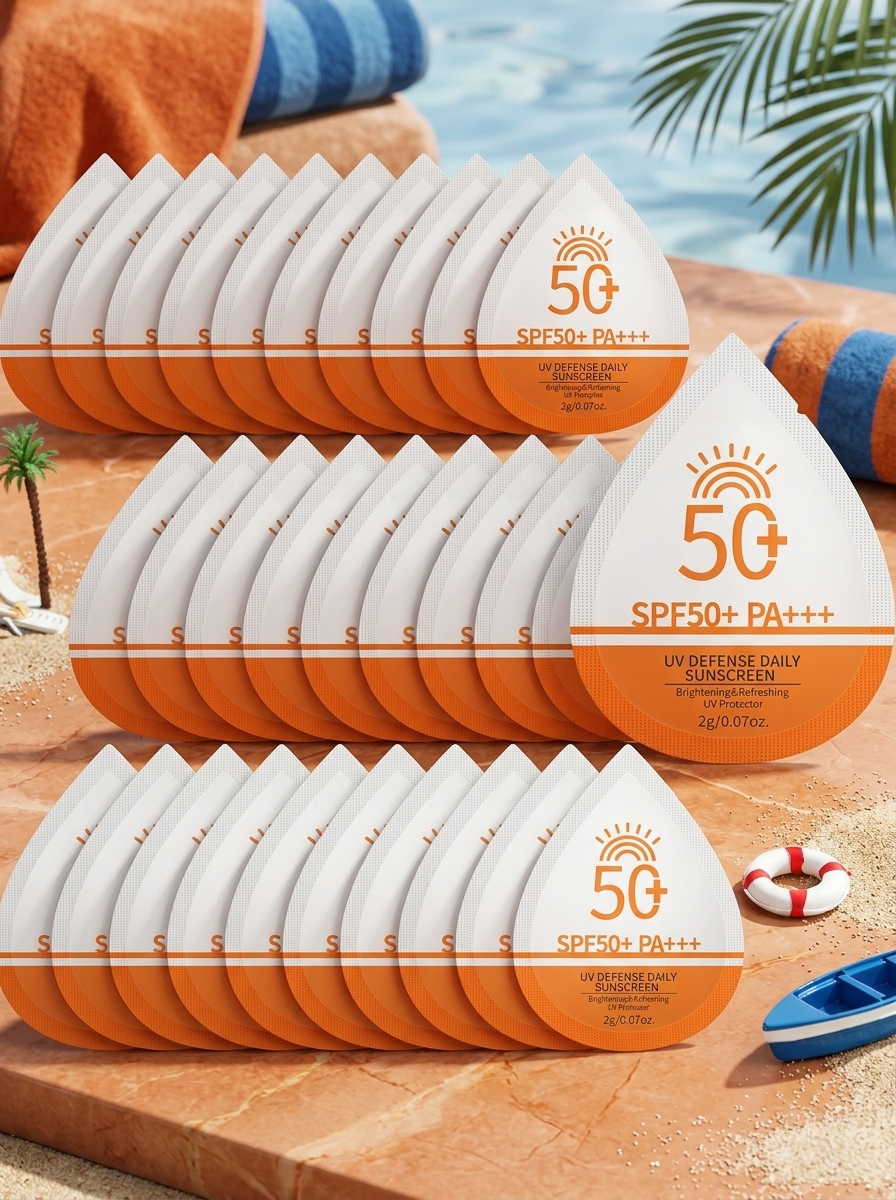 Mini Sunscreen Packets for Travel