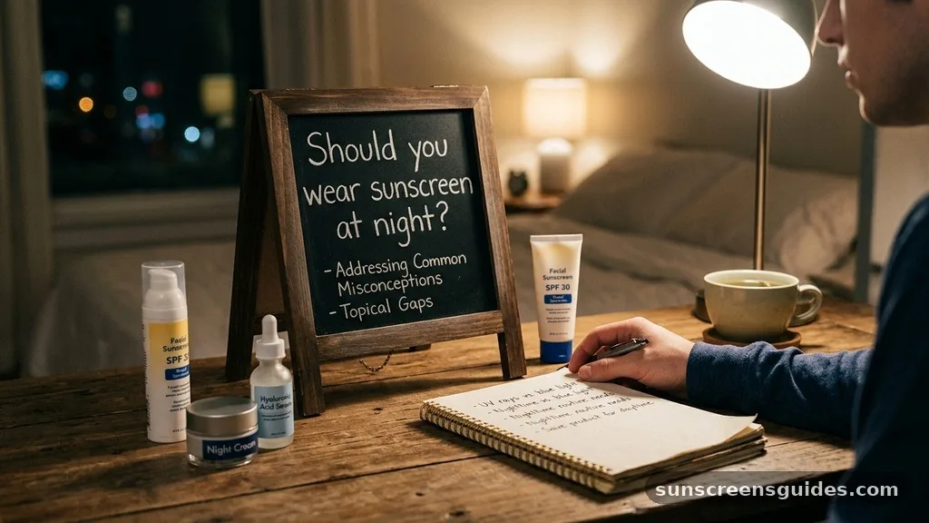 Addressing Common Misconceptions and Topical Gaps - should you wear sunscreen at night