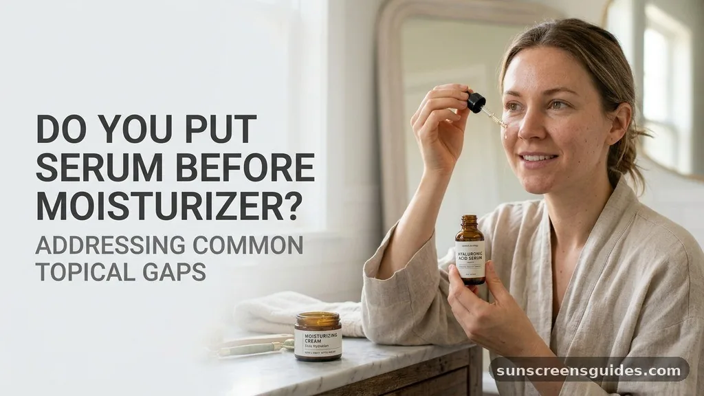 Addressing Common Topical Gaps - do you put serum on before moisturizer