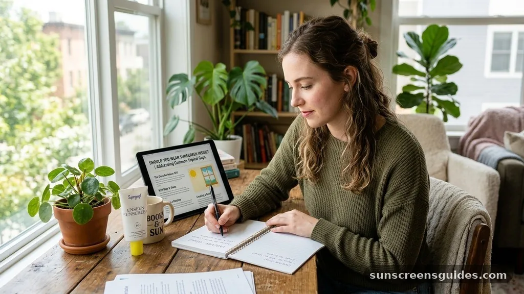 Addressing Common Topical Gaps - should you wear sunscreen inside