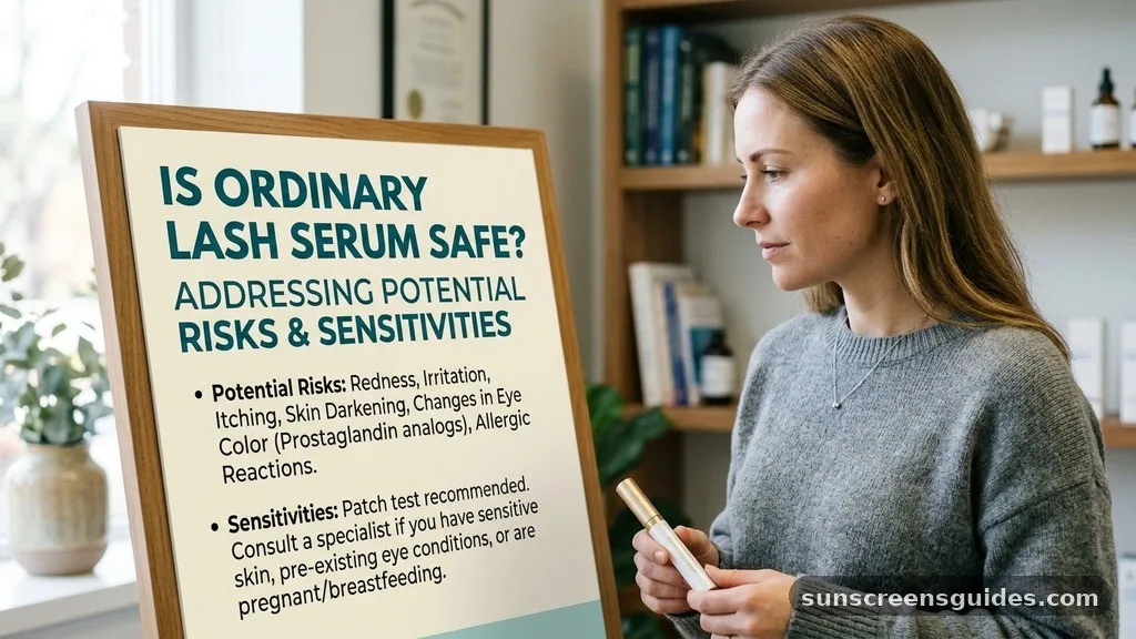 Addressing Potential Risks and Sensitivities - is the ordinary lash serum safe