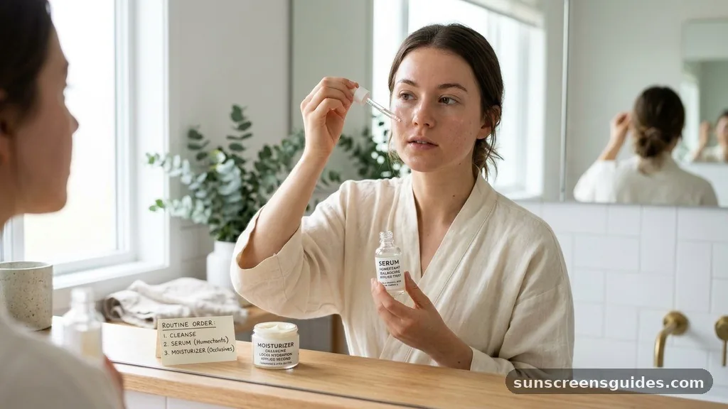 Balancing Humectants and Occlusives - does serum go before moisturizer