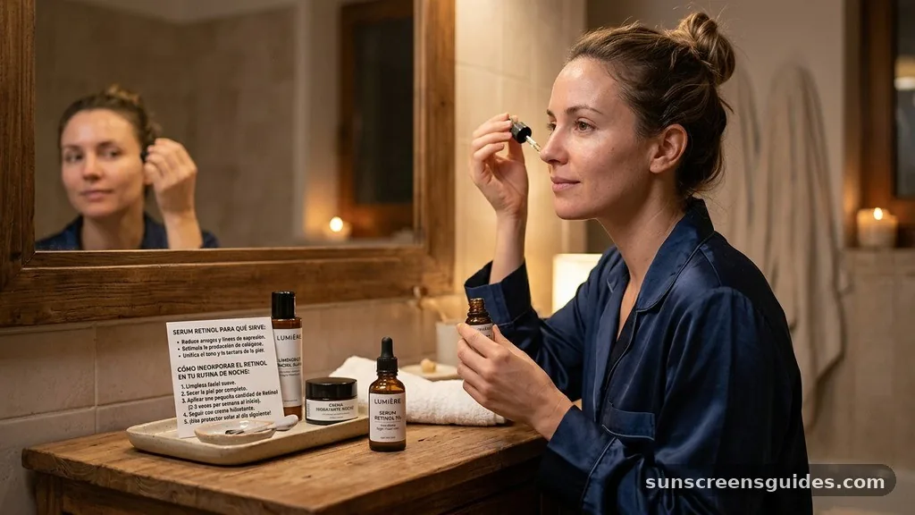 Cómo Incorporar el Retinol en tu Rutina de Noche - serum retinol para que sirve