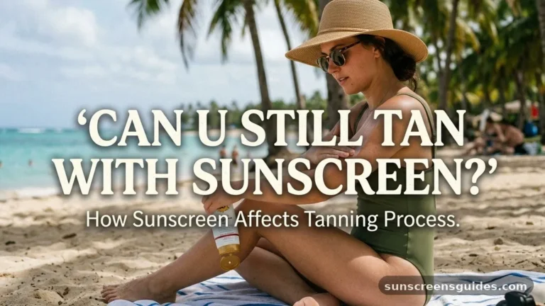 can u still tan with sunscreen