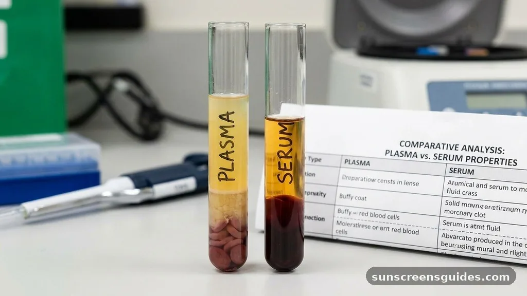 Comparative Analysis of Plasma and Serum Properties - what's the difference between plasma and serum