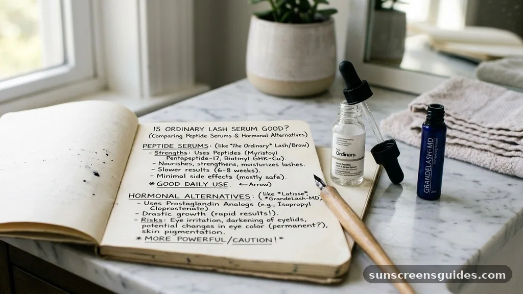 Comparing Peptide Serums to Hormonal Alternatives - is the ordinary lash serum good