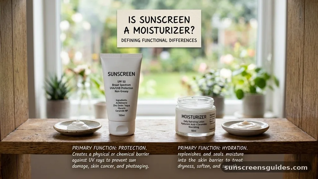 Defining the Functional Differences - is sunscreen a moisturizer