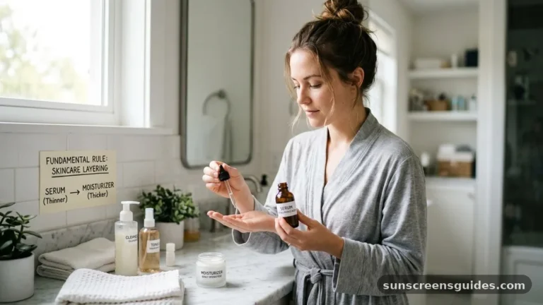 do i put serum on before or after moisturizer