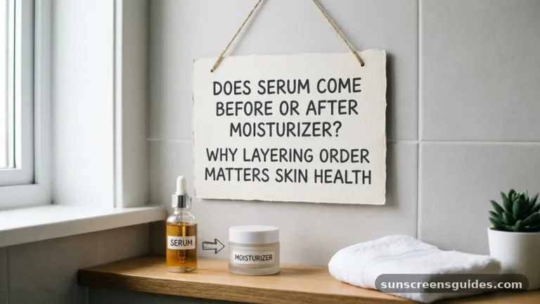 does serum come before or after moisturizer