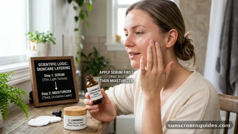 does serum go before moisturizer