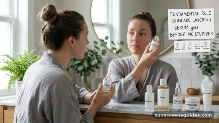 does serum go before or after moisturizer