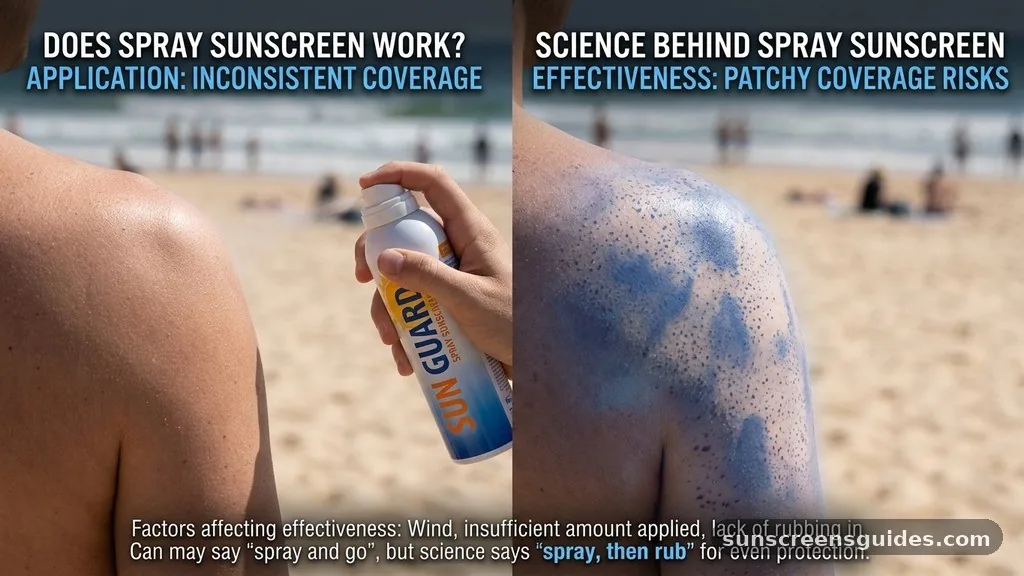 does spray sunscreen work