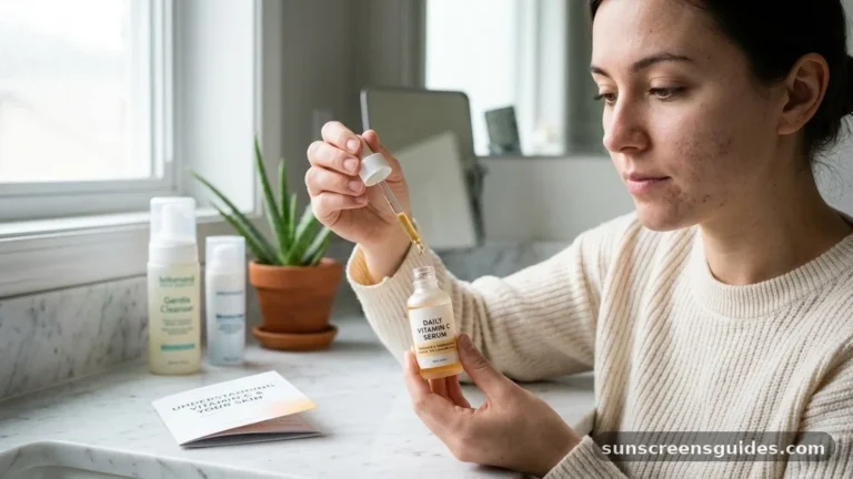 does vitamin c serum help with acne