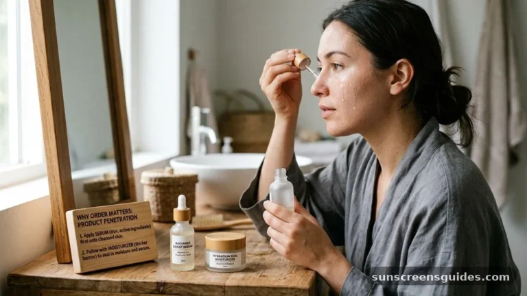face serum before or after moisturizer