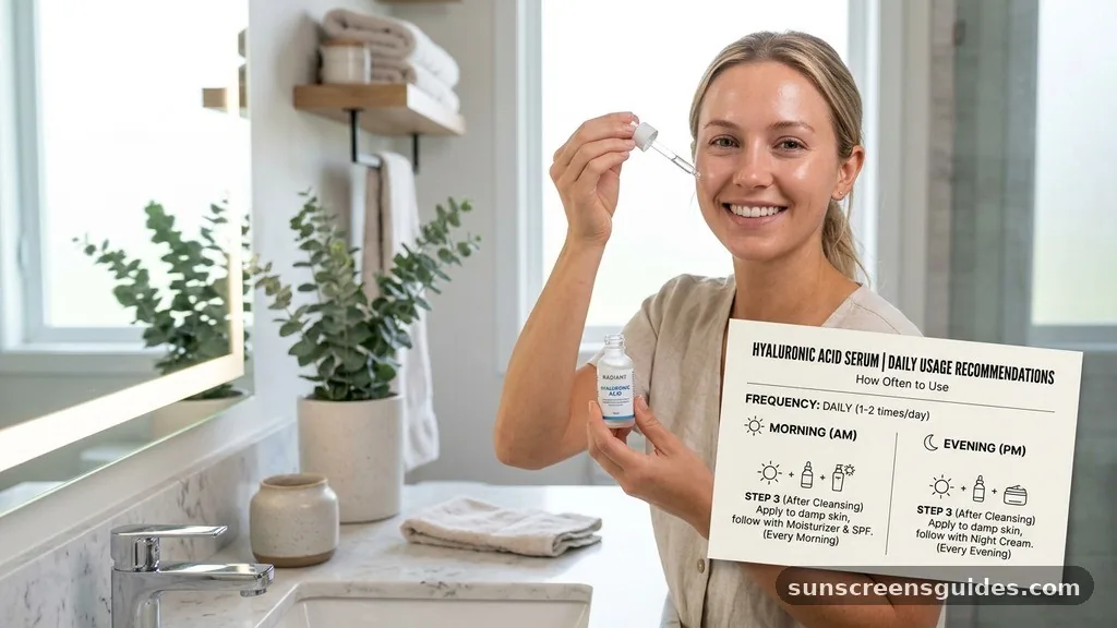 how often to use hyaluronic acid serum