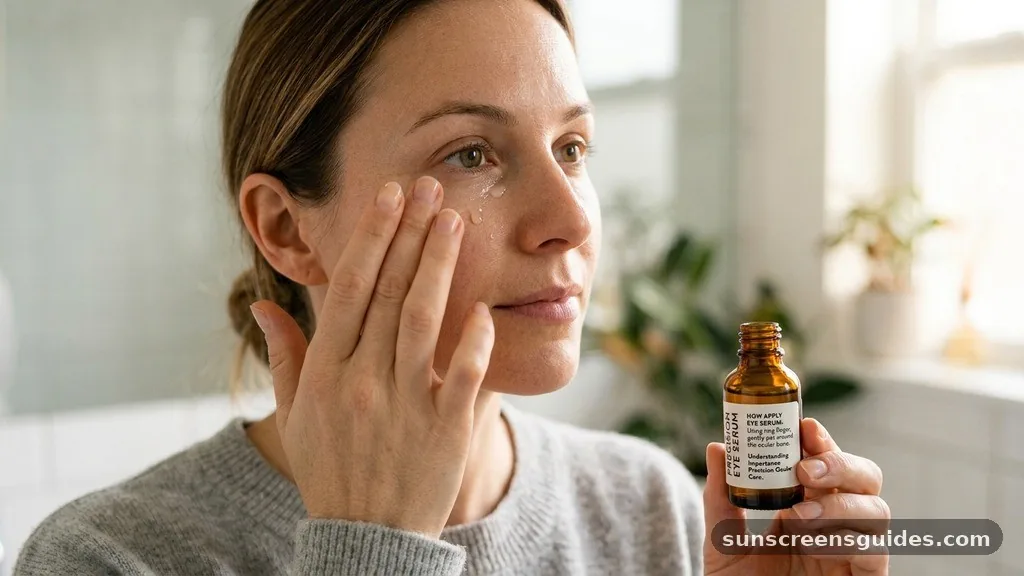 how to apply eye serum