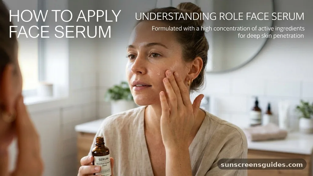 how to apply face serum