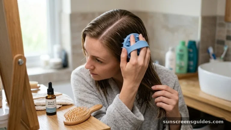 how to apply scalp serum