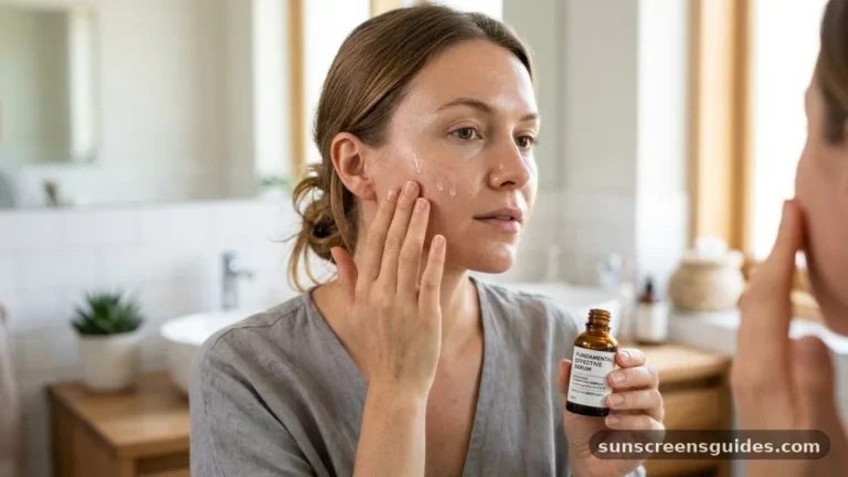 how to apply serum on face