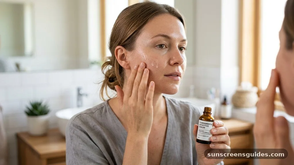how to apply serum on face