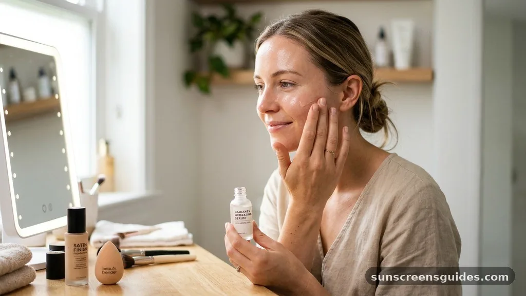 how to apply serum